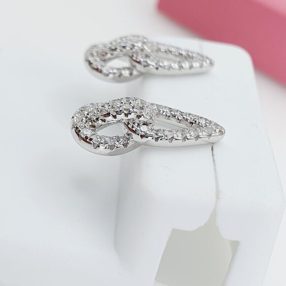 "925 Sterling Silver Cubic Zirconia Earrings, U19254686 - Picture 10 of 11